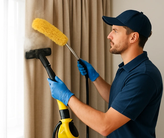 Trusted residential curtain cleaning technician Matty Curtain Cleaning notting-hill-vic QLD