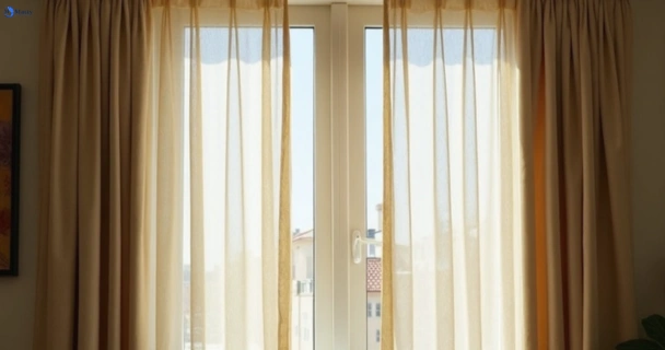Dusty and dull curtains in notting-hill-vic before steam cleaning